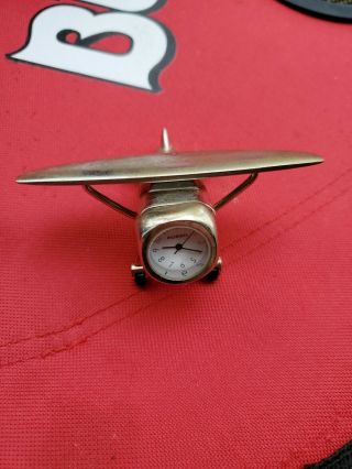Fossil Airplane 54 Desk Clock Limited Edition