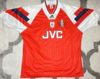 Special For Roada - 69 / Arsenal 1993 Fa Cup Winners Vintage Adidas Shirt
