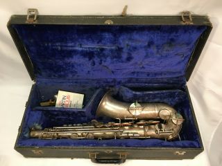Antique 1920s Hn White King Saxophone For Restoration