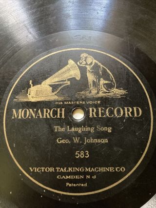 Monarch Record 78 Rpm 583 Geo.  W.  Johnson The Laughing Song
