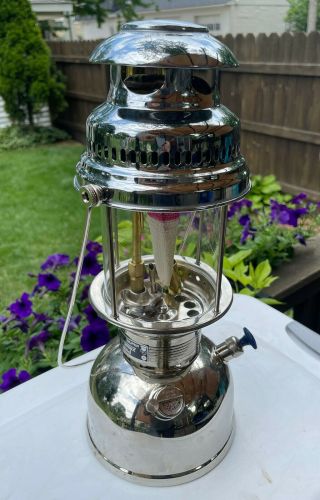 Vintage Petromax Rapid 829/500cp Coleman Type Lantern Looks With Shade