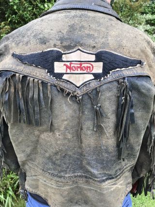 Authentic Well Worn Lewis Leathers Aviakit Vintage True Biker Jacket Chest 42”
