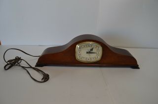 Vintage Imperial Mantle Clock Electric With Papers Westminster Chime Decor