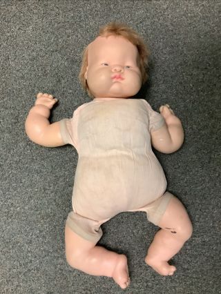 Vintage Vogue Doll Baby Cloth Body Rooted Hair 17 Inch
