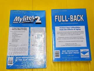 50 Full - Back (700fb) & 50 Mylites2 (725m2) Standard By E.  Gerber.  Boxed Ship