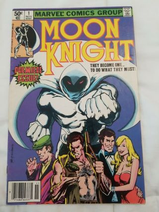 Marvel Moon Knight 1 1980 1st Appearance Of Bushman & Khonshu Newsstand Book