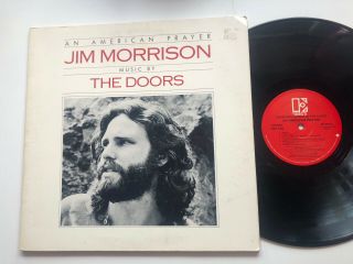 Jim Morrison Music By The Doors ‎an American Prayer Lp Vinyl Record 1978 Vg,