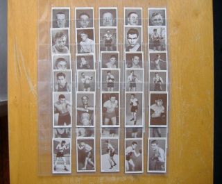 Boxing Personalities Full Set 50 Churchman 1938 Dempsey,  Johnson,  Louis.