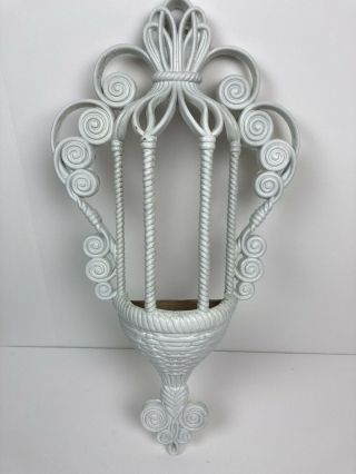 Plant Sconce Wall Decor By Burwood Products 1628 - 20 3/4” Long X 10 1/2 Wide