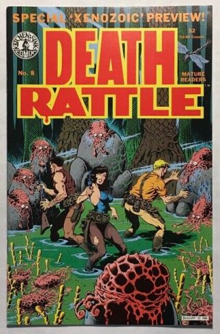 Death Rattle 8 Comic Book 1986 Xenozic,  Mark Schultz,  Jaxon,  Steve Stiles Comix