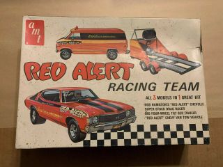 Amt Red Alert Racing Team 72 Chevelle 1/25 Niob ▓rare▓ T - 550 Complete Vintage