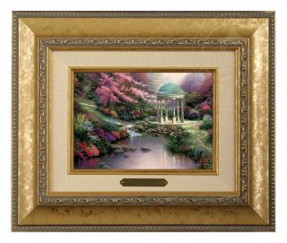 Thomas Kinkade Pools Of Serenity 5 X 7 Framed Brushwork Gold Frame