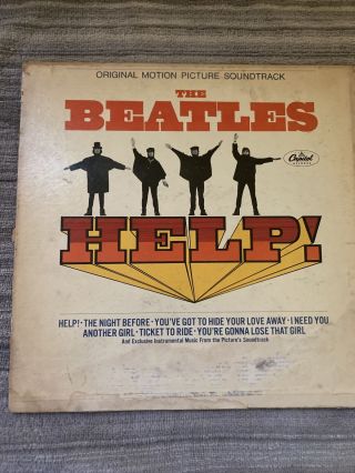 Help Motion Picture Soundtrack,  By The Beatles,  Vintage Lp