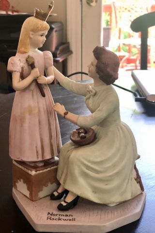 Norman Rockwell Porcelain Limited Edition Collectors Figurine “angel Fitting”