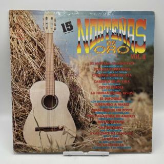 15 Norteñas De Oro Vol 2 Lp Record Vinyl Vg,  /vg 12” 33 Rpm Latin