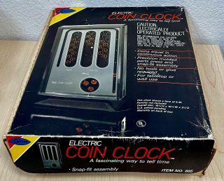 Vintage 1983 Arrow Electric Coin Clock [kit No.  665]