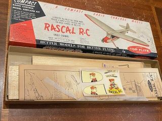 Vintage Top Flight Rascal RC Model Airplane Kit 4