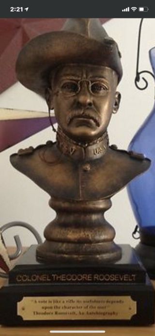 Friends Of Nra George Washington Bust Signed Rick Terry 2007 Limited Edition