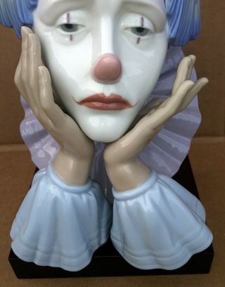 Lladro Jester Clown Head Figurine 5129 3