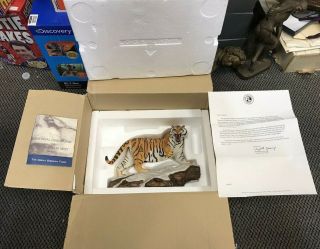 Rare 1998 Franklin National Geopgraphic Society Great Siberian Tiger