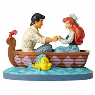 Enesco Jim Shore Disney Traditions The Little Mermaid Ariel Prince Eric Rowboat