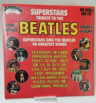 Superstars Tribute To The Beatles Vinyl Lp 2 Various 40 Hit Songs - / Rare