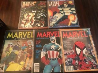 Marvel Year In Review 1989 - 1993 And Year Preview 1993 6 Magazines