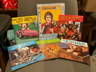 Vintage 1984 Gremlin Adventures Read Along Vinyl Record Lp Complete Set 1 - 5