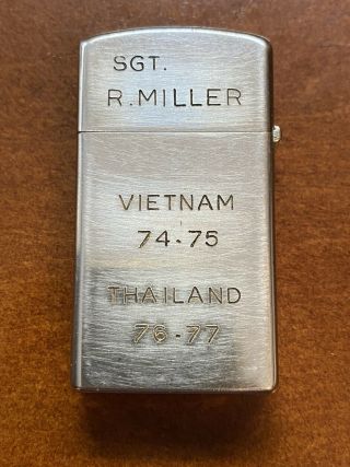 1977 ZIPPO LIGHTER USMC EMBASSY THAILAND VIETNAM RARE 2