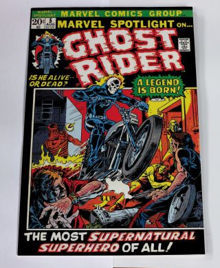 Marvel Spotlight 05 (1972) 1 App.  Ghost Rider (facsímile Old Style Paper)