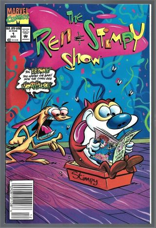 1992 The Ren And Stimpy Show 1 For $2.  25 Marvel Comics,  York City.