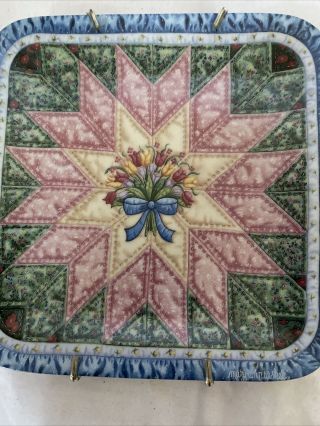 Bradford Cherished Traditions 2 THE STAR Plate Quilt Mary Ann Lasher 1994 3