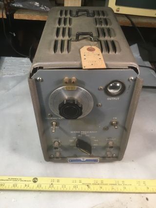 Vintage Tube Hewlett Packard Hp 512b Frequency Converter Plug In Eye Tube Lights