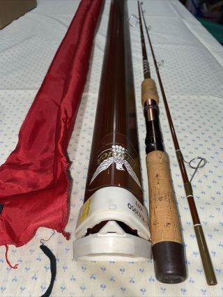 Fenwick Fs61 2 - Piece 6’ Spinning Rod,  Tube And Sock.  R142950 From 1977,  Usa,