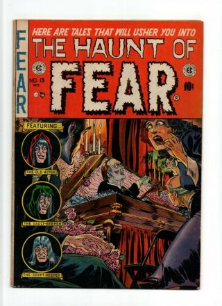 Haunt Of Fear 15 Fn,  6.  5 Vintage Ec Comic Horror Crypt - Keeper Golden Age 10c
