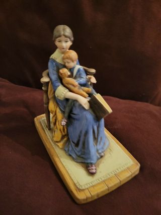 Vintage Norman Rockwell " Bedtime " 1979 By The Norman Rockwell Museum Figurine
