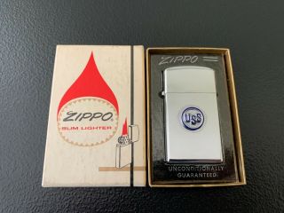 Vintage Unfired Uss United States Steel Zippo Slim Lighter