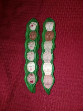 Vintage 1996 R.  Vandamme Sweet Peas In A Pod Baby Faces & Butts Wall Art Signed