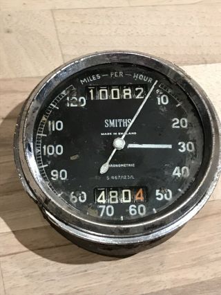 Smiths Chronometric Vintage Speedometer Velocette Norton Bsa Triumph Sunbeam Ajs
