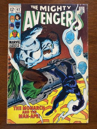 Avengers 62 (First Appearance of Man - Ape,  VG/FN) 2
