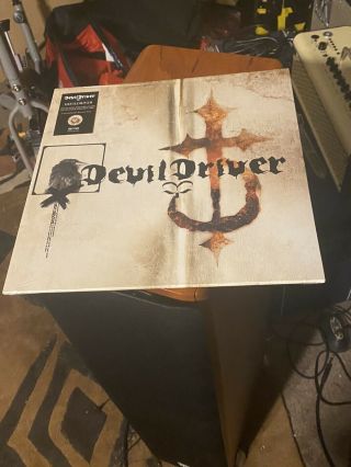 Devildriver Self Titled Lp Orange & Gold Colored Debut Album Groove Metal