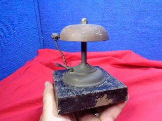 Antique Hotel Desk Lobby Service Bell General Store Countertop Bell 15.  Bx - C