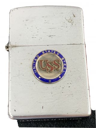 1953 Zippo Lighter - United States Steel Emblem Uss