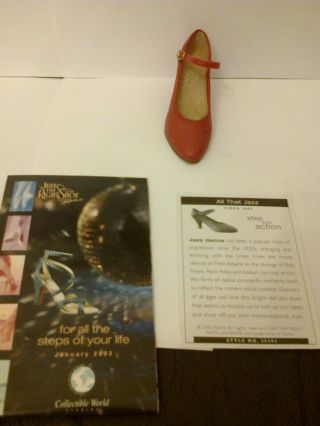 2003 Just The Right Shoe Figurine By Raine " All That Jazz " 25393,  Cert/boxed