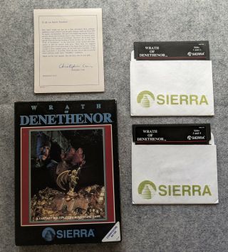 Wrath Of Denethenor C64 Sierra On - Line Vintage Computer Game Commodore 64 1986