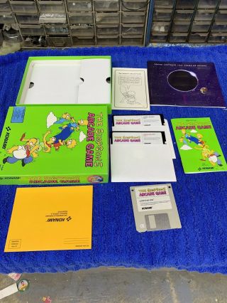The Simpsons Arcade Game - Konami - Vintage 1991 - Ms - Dos - 3.  5 Hd Complete