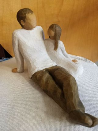 Willow Tree Figurine " Father And Daughter " 2000