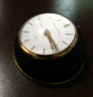 vintage girard perregaux watch 8 Day Desk Alarm clock with calander. 2