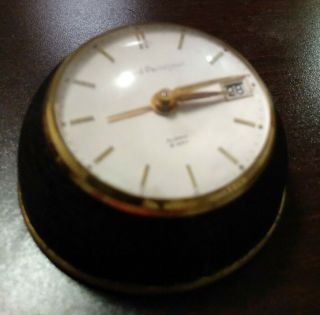 vintage girard perregaux watch 8 Day Desk Alarm clock with calander. 3