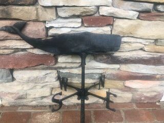 Antique/vintage Sperm Whale Weather Vane With Finders